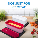 Ice Cream Containers 2-Pack with Serving Scoop